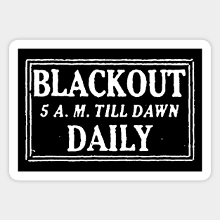 WWII Air Raid Blackout Sign Magnet